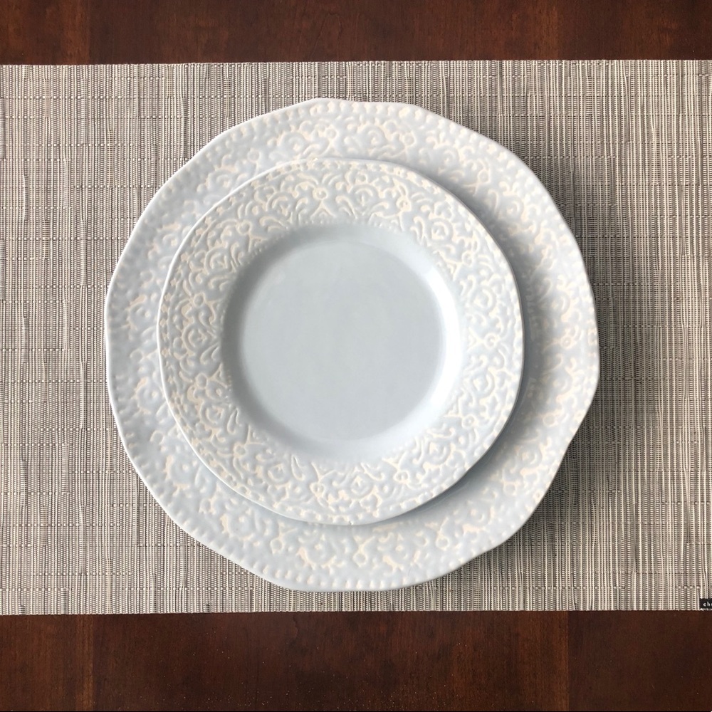Anthropologie Bizzirri Dinner & Salad Plates -Made in Italy
